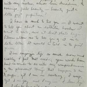 a page of handwritten text