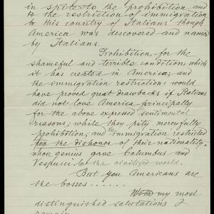 a page of handwritten text