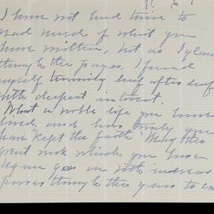 a page of handwritten text