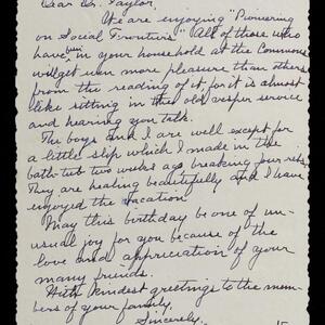 a page of handwritten text