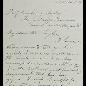 a page of handwritten text