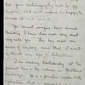 a page of handwritten text