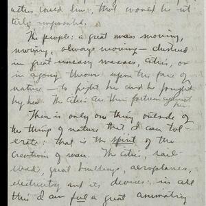 a page of handwritten text