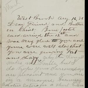 a page of handwritten text
