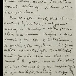 a page of handwritten text