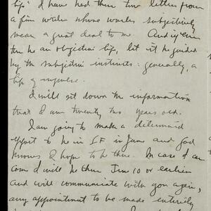 a page of handwritten text