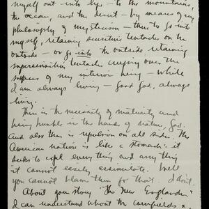 a page of handwritten text