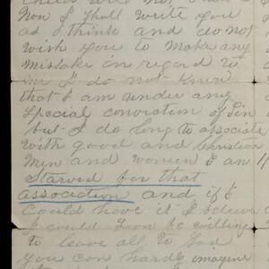 a page of handwritten text