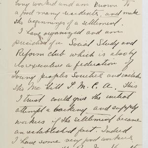 a page of handwritten text