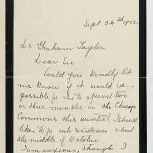 a page of handwritten text
