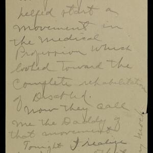 a page of handwritten text