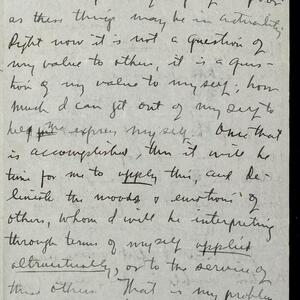 a page of handwritten text