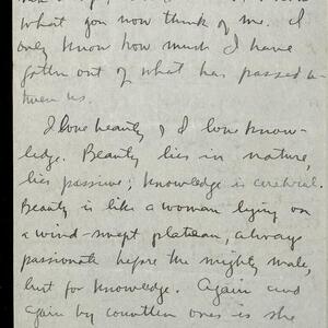 a page of handwritten text