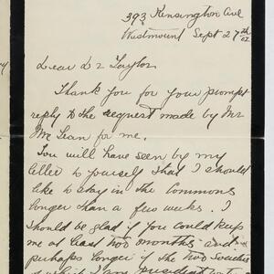 a page of handwritten text