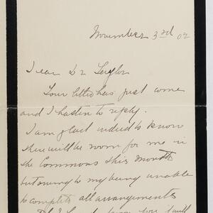 a page of handwritten text
