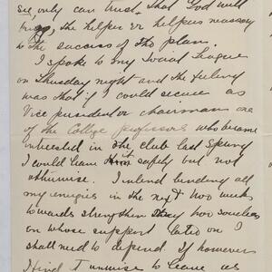 a page of handwritten text
