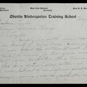 a page of handwritten text