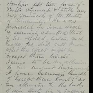 a page of handwritten text