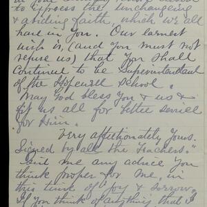 a page of handwritten text