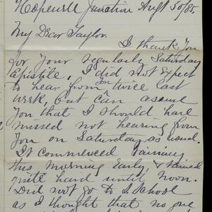a page of handwritten text