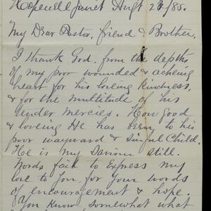 a page of handwritten text