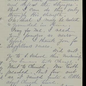 a page of handwritten text