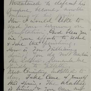 a page of handwritten text