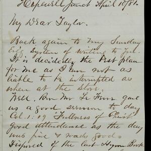 a page of handwritten text