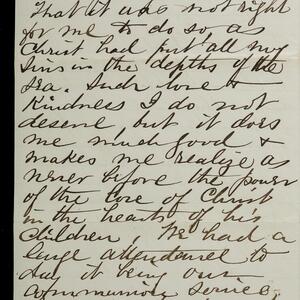 a page of handwritten text