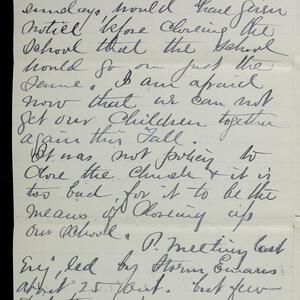 a page of handwritten text