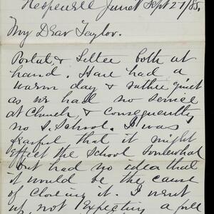 a page of handwritten text