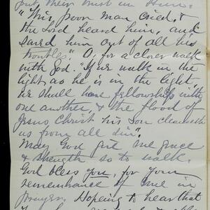 a page of handwritten text