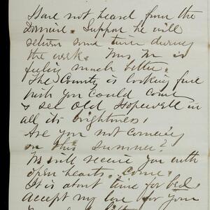 a page of handwritten text