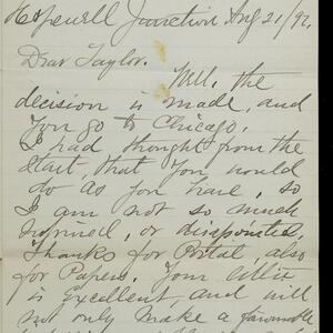 a page of handwritten text