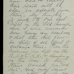 a page of handwritten text