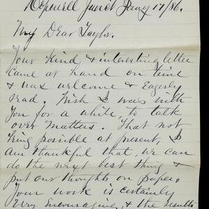 a page of handwritten text