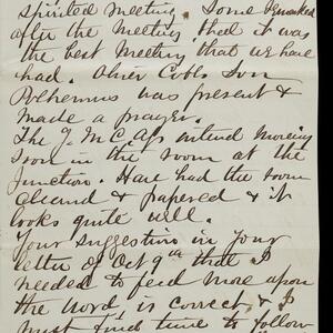 a page of handwritten text