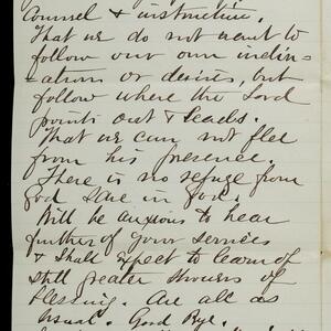 a page of handwritten text