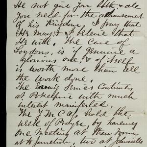 a page of handwritten text