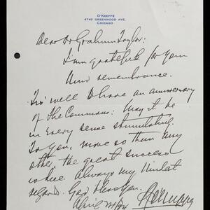 a page of handwritten text