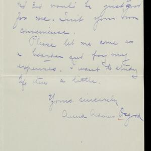 a page of handwritten text