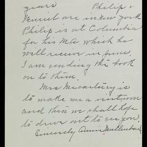 a page of handwritten text