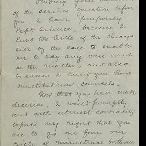 a page of handwritten text