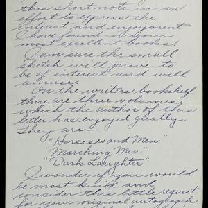 a page of handwritten text