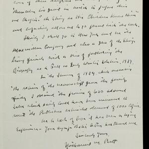a page of handwritten text
