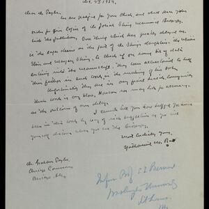 a page of handwritten text