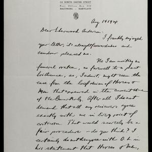 a page of handwritten text