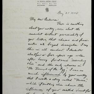a page of handwritten text