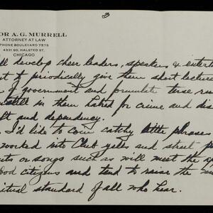 a page of handwritten text