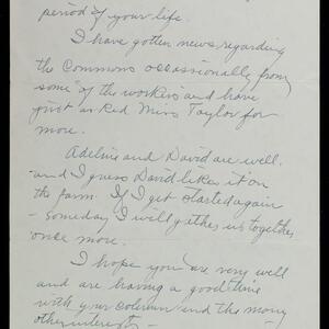 a page of handwritten text